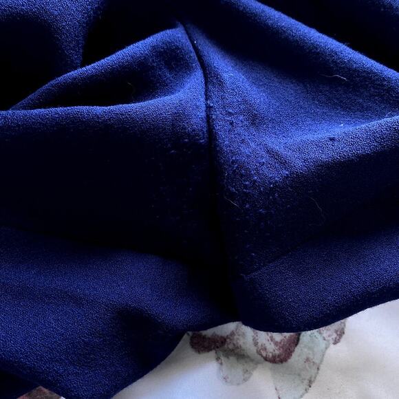 ESCADA Navy Blue Dress Pants Size 44 US 14 Trousers Straight Leg Slacks Office - Picture 6 of 6